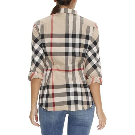 camicie cotone motivo ceck burberry donna|Camicia in cotone Check (Beige archivio) .